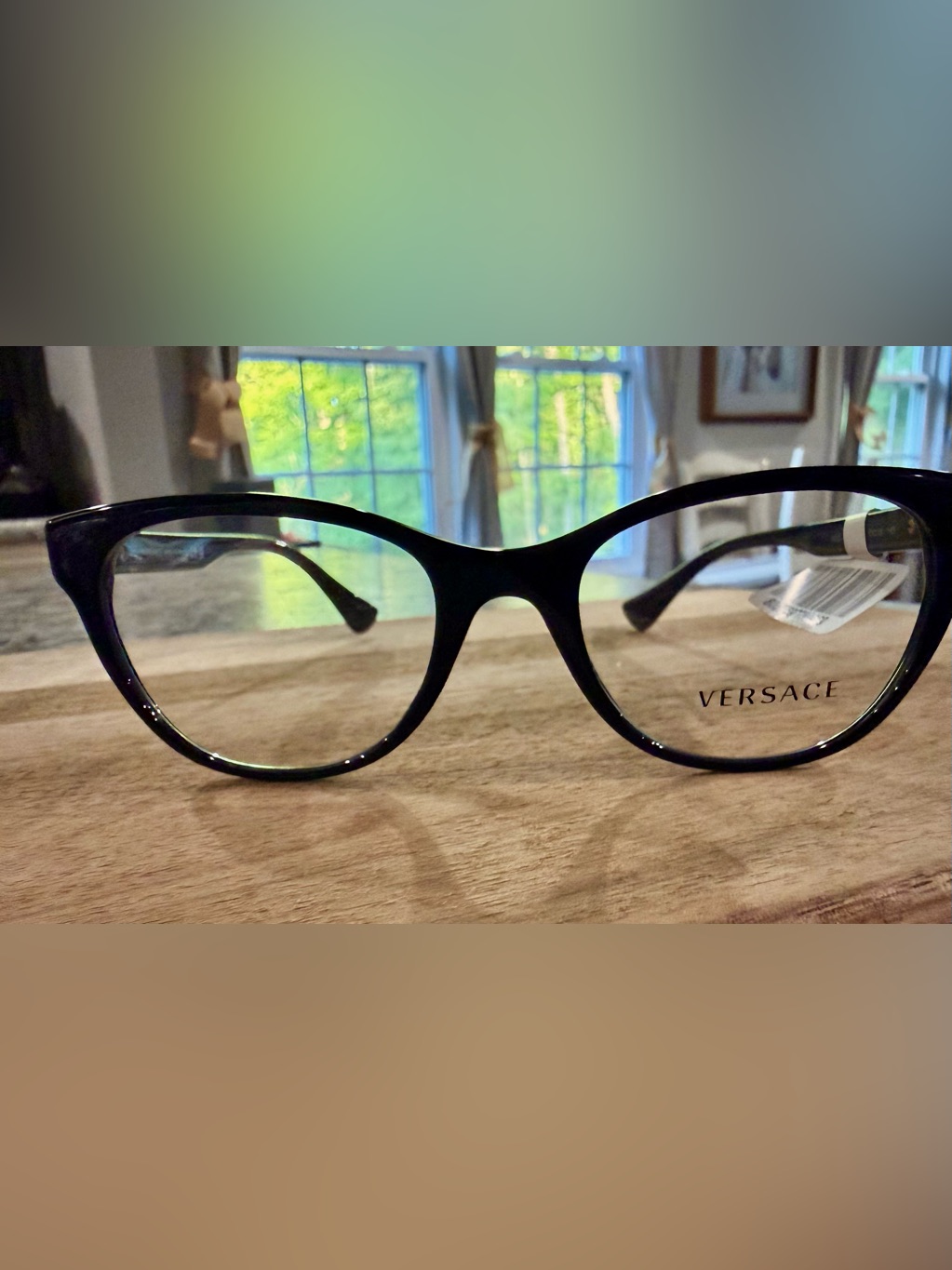 Womenâs Versace Black Eyeglass Frames